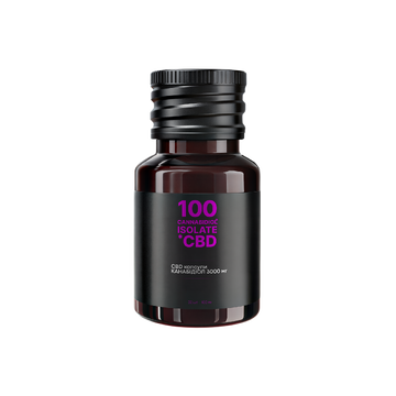 CBD isolate капсули 3000 мг, 30 капсул по 100 мг