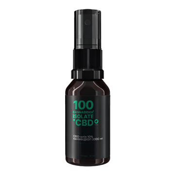 CBD isolate-олія 10%, 2000 мг, 120 доз, 20 мл, м'ята